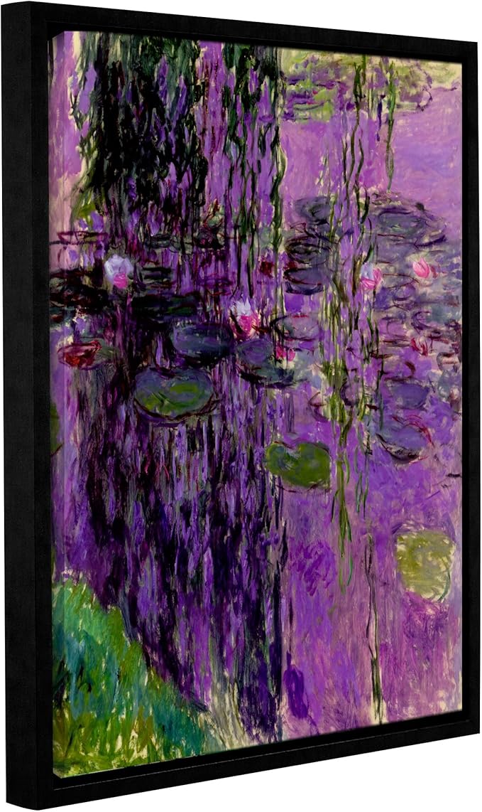 artwall claude monets lavender water lilies gallery wrapped